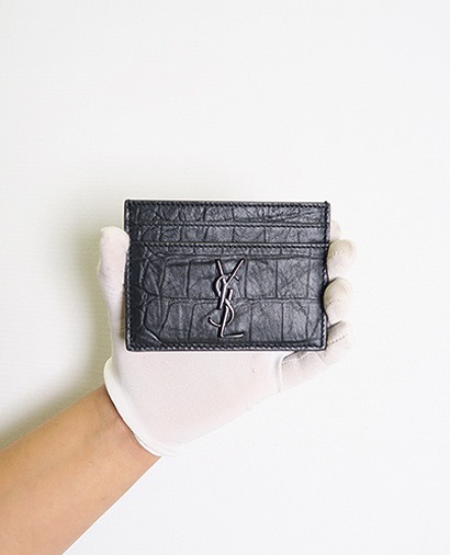 Saint Laurent Monogram Card Holder, front view